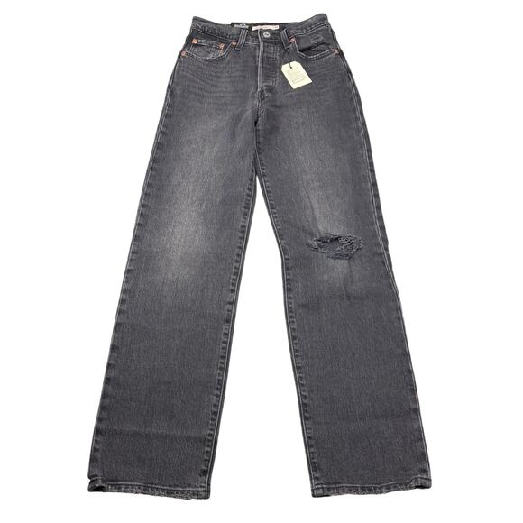 NWT LEVI'S Ribcage Straight Jeans 27 Broken Sunset - Picture 3 of 9